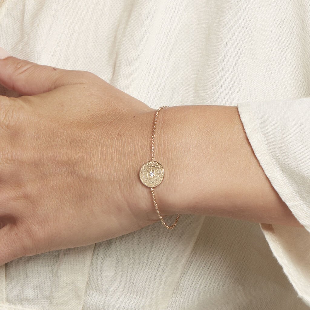 Bracelet Laurina Plaqué Or Jaune Oxyde De Zirconium - Bracelets Femme | Histoire d’Or