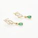 Boucles D'oreilles Pendantes Or Jaune  Patrocle Emeraude Et Diamants - Boucles d'oreilles pendantes Femme | Histoire d’Or