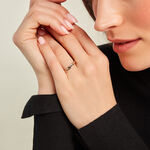 Alliance Raye Mat Ruban Plat Or Bicolore - Alliances Unisex | Histoire d&rsquo;Or