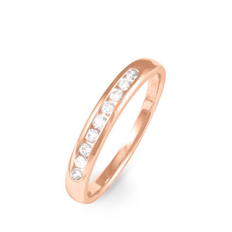 Alliance Giulia Or Rose Diamant - Alliances Femme | Histoire d&rsquo;Or