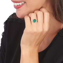 Bague Florica Or Jaune Malachite - Bagues solitaires Femme | Histoire d’Or