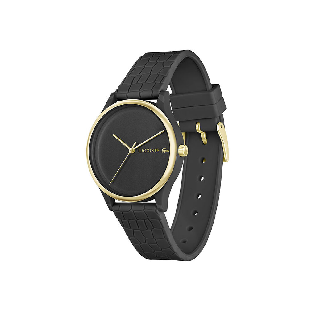 Montre Lacoste Crocodelle Noir - Montres Femme | Histoire d&rsquo;Or