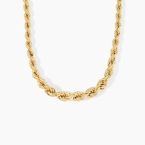 Collier Jerry Danilo Maille Corde Or Jaune - Chaines Femme | Histoire d’Or
