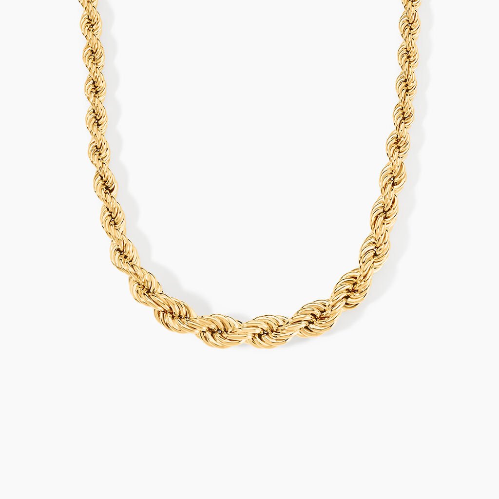 Collier Jerry Danilo Maille Corde Or Jaune - Chaines Femme | Histoire d’Or
