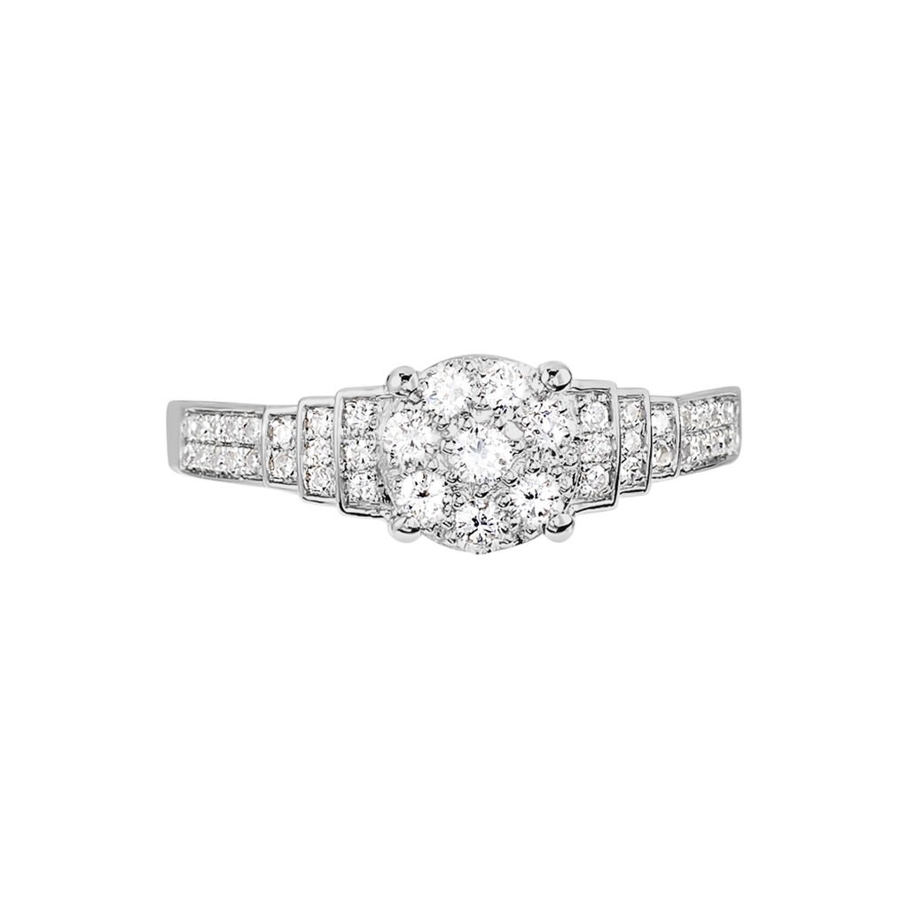 Bague Andreas Or Blanc Diamant - Bagues avec pierre Femme | Histoire d&rsquo;Or