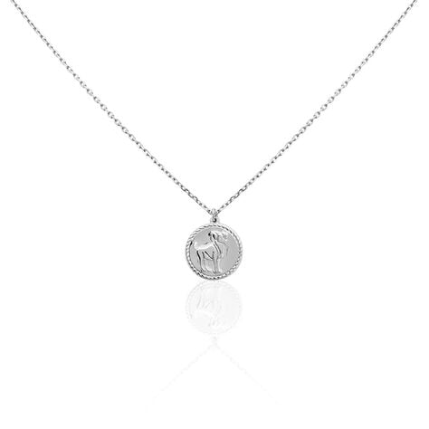 Collier Argent Blanc Lew - Colliers Zodiaque Homme | Histoire d’Or