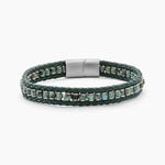 Bracelet Alassio Acier Blanc Turquoise - Bracelets Homme | Histoire d&rsquo;Or