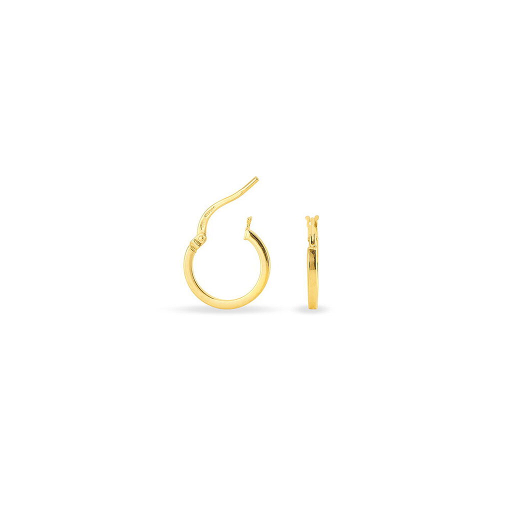 Créoles Thyrza Or Jaune - Boucles d'oreilles créoles Femme | Histoire d’Or