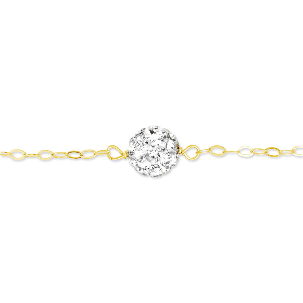 Bracelet Elyanah Or Jaune Strass - Bracelets Femme | Histoire d’Or