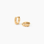 Cr&eacute;oles Twisted Plaque Or Jaune - Boucles d'oreilles cr&eacute;oles Femme | Histoire d&rsquo;Or