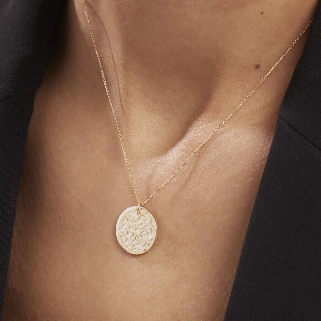 Collier Or Jaune Solie Nacre - Colliers Femme | Histoire d’Or