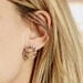 Boucles D'oreilles Pendantes Plaqué Or Jaune Ethem Pierres - Boucles d'oreilles fantaisie Femme | Histoire d’Or