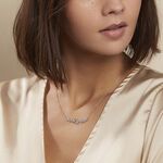 Collier Folia Argent Blanc - Colliers fantaisie Femme | Histoire d&rsquo;Or