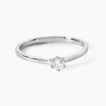 Bague Athena Platine Blanc Diamant - Bagues solitaires Femme | Histoire d&rsquo;Or