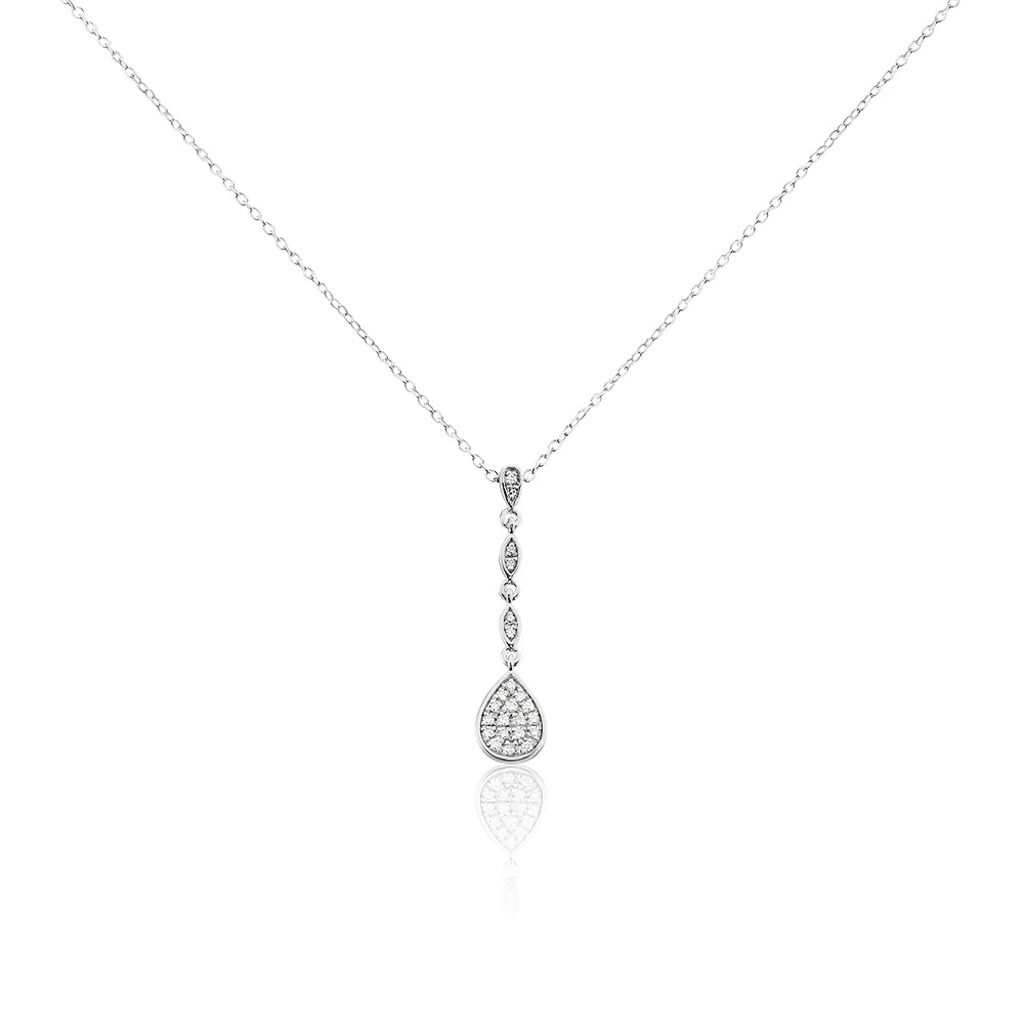 Collier Unice Or Blanc Diamant - Colliers Femme | Histoire d&rsquo;Or