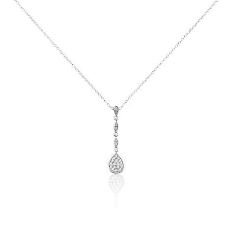 Collier Unice Or Blanc Diamant - Colliers Femme | Histoire d&rsquo;Or