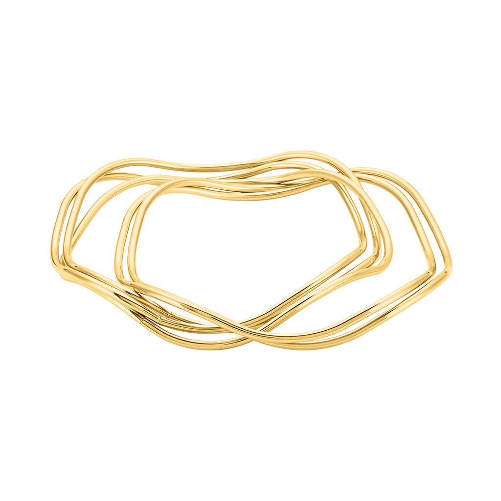 Jonc Gold Aura Acier Jaune - Bracelets joncs Femme | Histoire d’Or