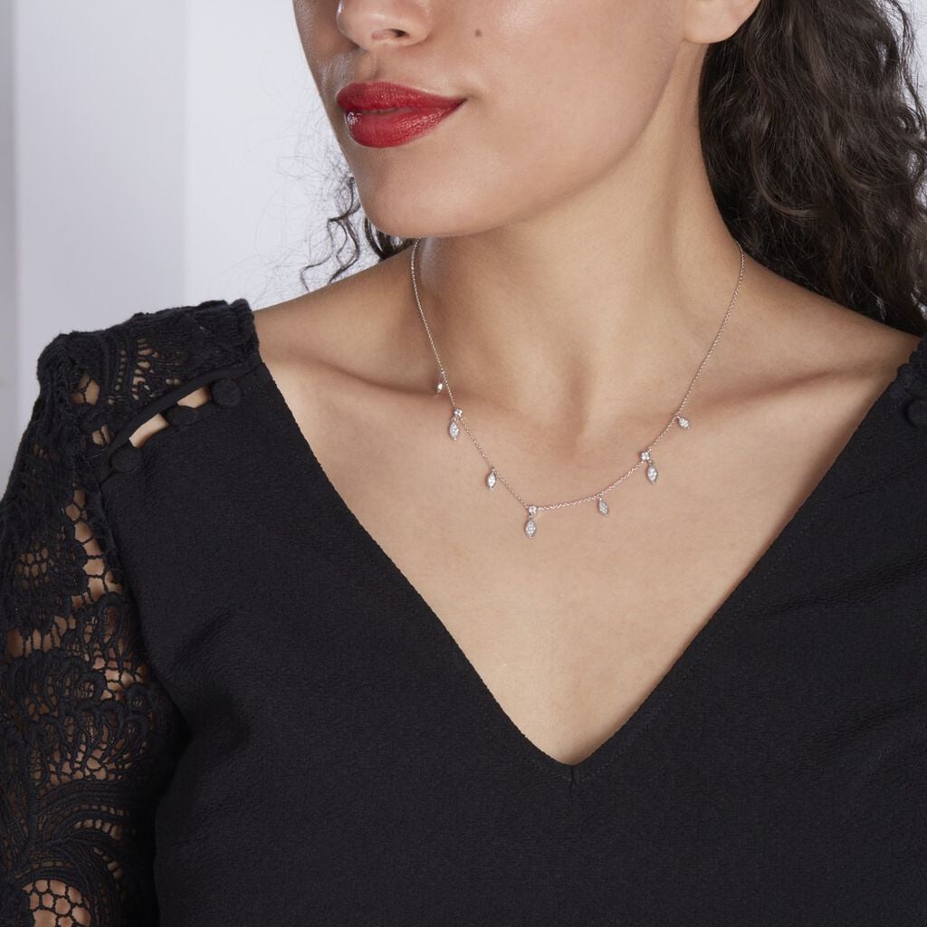 Collier Argent Cesario Oxyde - Colliers fantaisie Femme | Histoire d&rsquo;Or