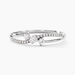 Bague Edwige Or Blanc Oxyde De Zirconium - Bagues solitaires Femme | Histoire d’Or