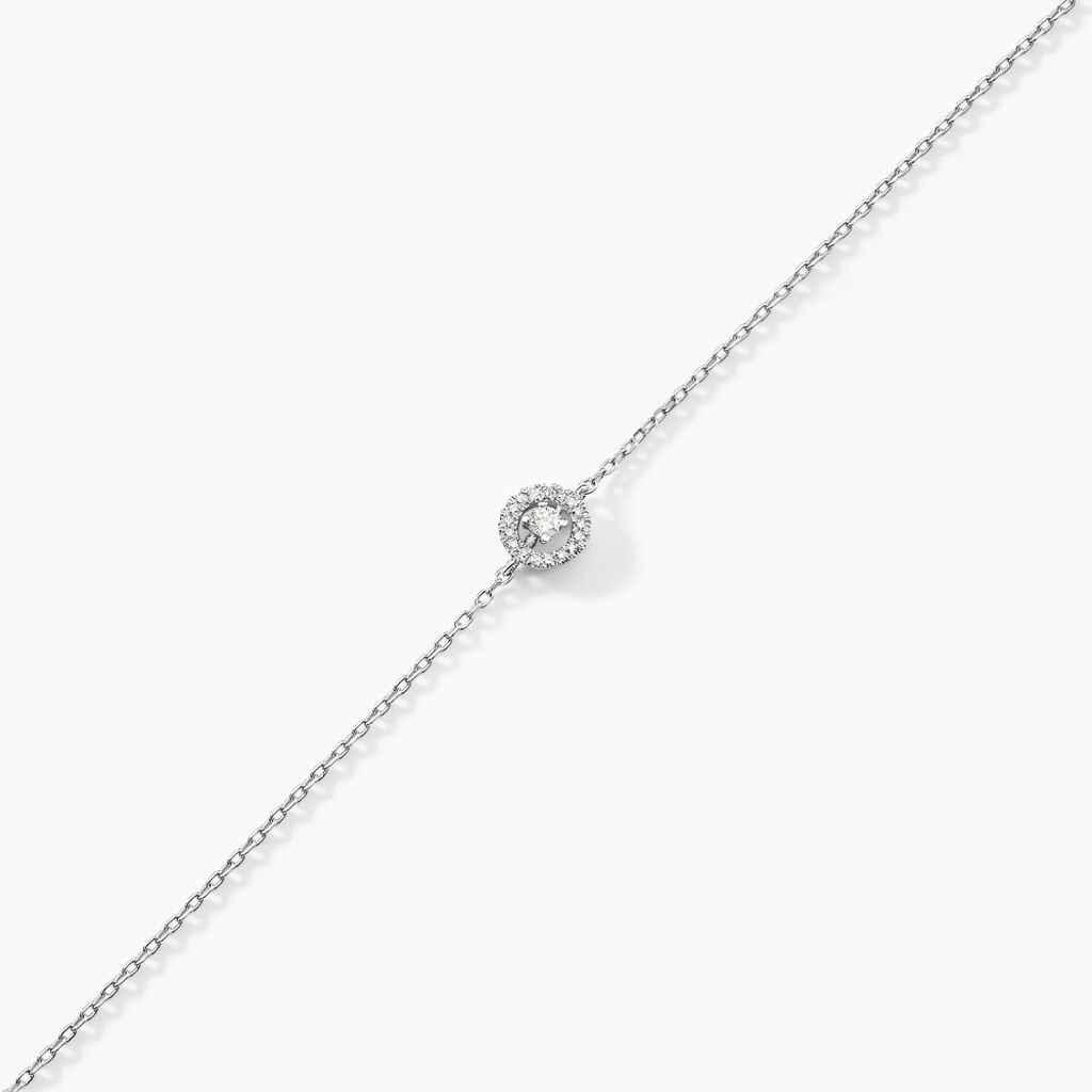 Bracelet Domitia Or Blanc Diamant - Bracelets Femme | Histoire d&rsquo;Or
