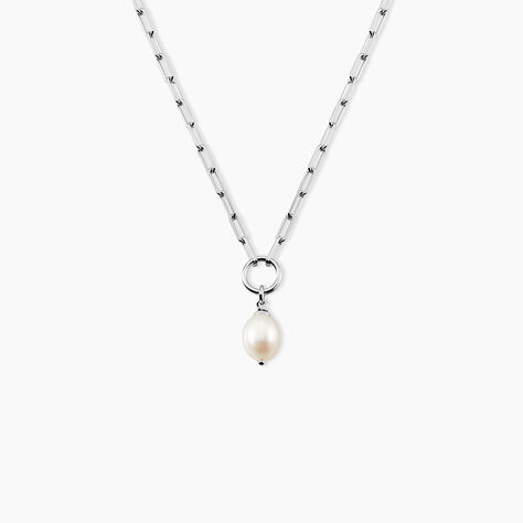 Collier Perla Argent Blanc Perle De Culture - Colliers fantaisie Femme | Histoire d&rsquo;Or