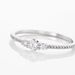 Bague Or Blanc Sabine Diamants - Bagues solitaires Femme | Histoire d’Or