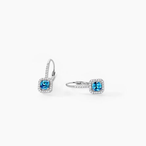 Boucles D'oreilles Pendantes Rio Argent Blanc Oxyde De Zirconium - Boucles d'oreilles fantaisie Femme | Histoire d’Or