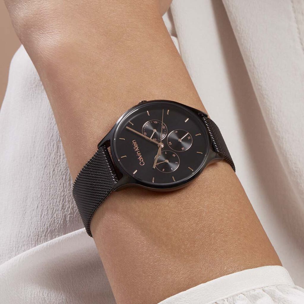 Montre Calvin Klein Timeless Multi Noir - Montres Femme | Histoire d’Or