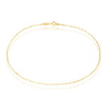 Cha&icirc;ne De Cheville Maille Jaseron Or Jaune - Cha&icirc;nes de cheville Femme | Histoire d&rsquo;Or