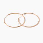 Cr&eacute;oles Argent Rose Olympia - Boucles d'oreilles cr&eacute;oles Femme | Histoire d&rsquo;Or