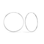 Cr&eacute;oles Argent Blanc Agathe - Boucles d'oreilles cr&eacute;oles Femme | Histoire d&rsquo;Or