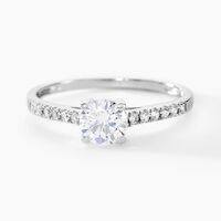 Bague Manon Or Blanc Oxyde De Zirconium