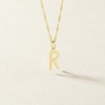 Pendentif Ionia Lettre Or Jaune - Pendentifs Famille | Histoire d&rsquo;Or