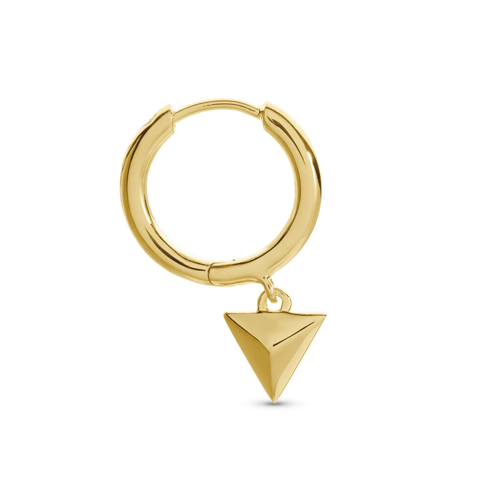 Créole Unitaire Basilio Plaqué Or Doré - Boucles d'oreilles créoles Homme | Histoire d’Or