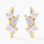 Cr&eacute;oles Shiny Garden Or Jaune Oxyde De Zirconium - Boucles d'oreilles cr&eacute;oles Femme | Histoire d&rsquo;Or