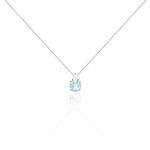 Collier Giana Or Blanc Topaze Et Oxyde De Zirconium - Colliers Femme | Histoire d&rsquo;Or