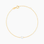 Bracelet Or Jaune Emilee Oxyde De Zirconium - Bracelets Enfant | Histoire d&rsquo;Or