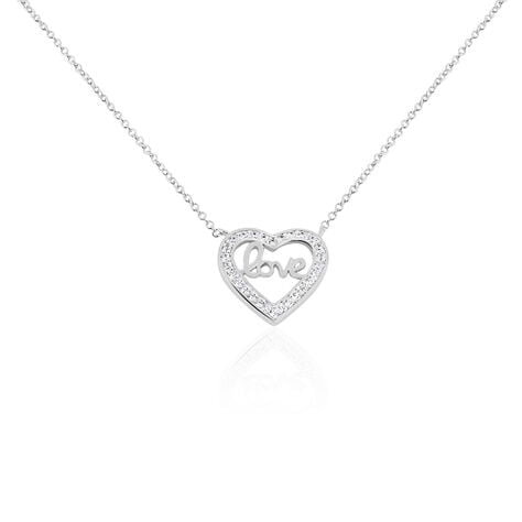 Collier Elansa Argent Blanc Oxyde De Zirconium - Colliers fantaisie Femme | Histoire d’Or