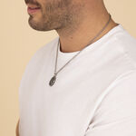 Collier Yoan Acier Blanc - Colliers fantaisie Homme | Histoire d&rsquo;Or