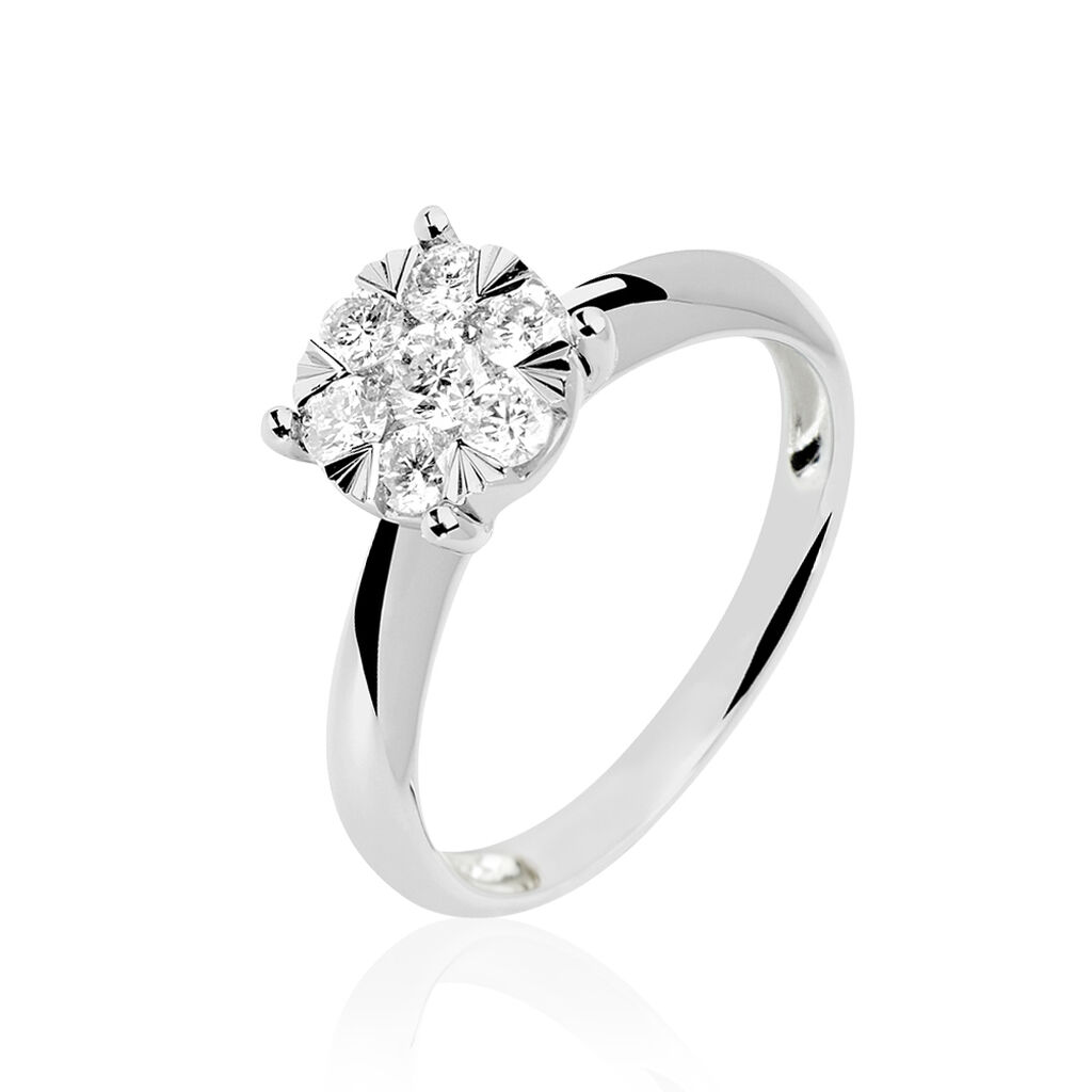 Bague Solitaire Dream Or Blanc Diamant - Bagues solitaires Femme | Histoire d&rsquo;Or