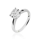 Bague Solitaire Dream Or Blanc Diamant - Bagues solitaires Femme | Histoire d&rsquo;Or