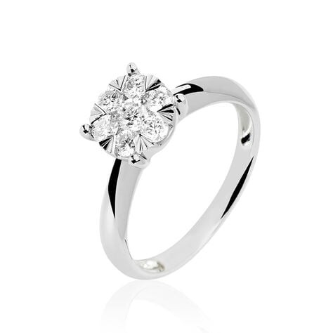 Bague Solitaire Dream Or Blanc Diamant - Bagues solitaires Femme | Histoire d&rsquo;Or