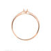 Bague Solitaire Laetitia Or Rose Diamant - Bagues solitaires Femme | Histoire d’Or