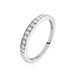 Demi Alliance Juliette Platine Blanc Diamant - Alliances Femme | Histoire d’Or