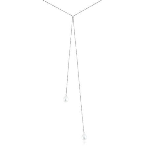 Collier De Dos Indigo Argent Perle De Culture - Sautoirs Femme | Histoire d’Or
