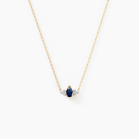 Collier Moss Or Jaune Saphir Diamant - Colliers Femme | Histoire d’Or