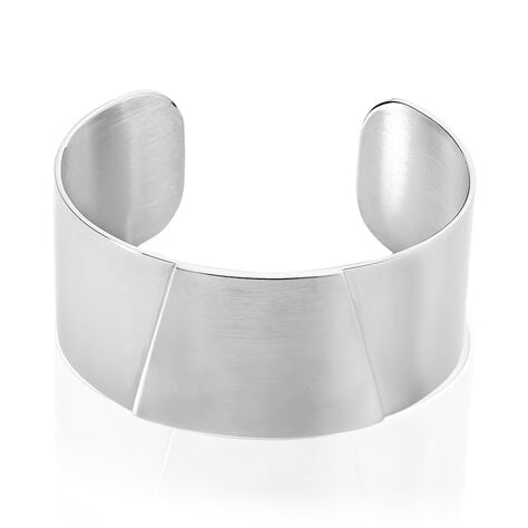 Bracelet Jonc Karine Acier Blanc - Bracelets joncs Femme | Histoire d&rsquo;Or