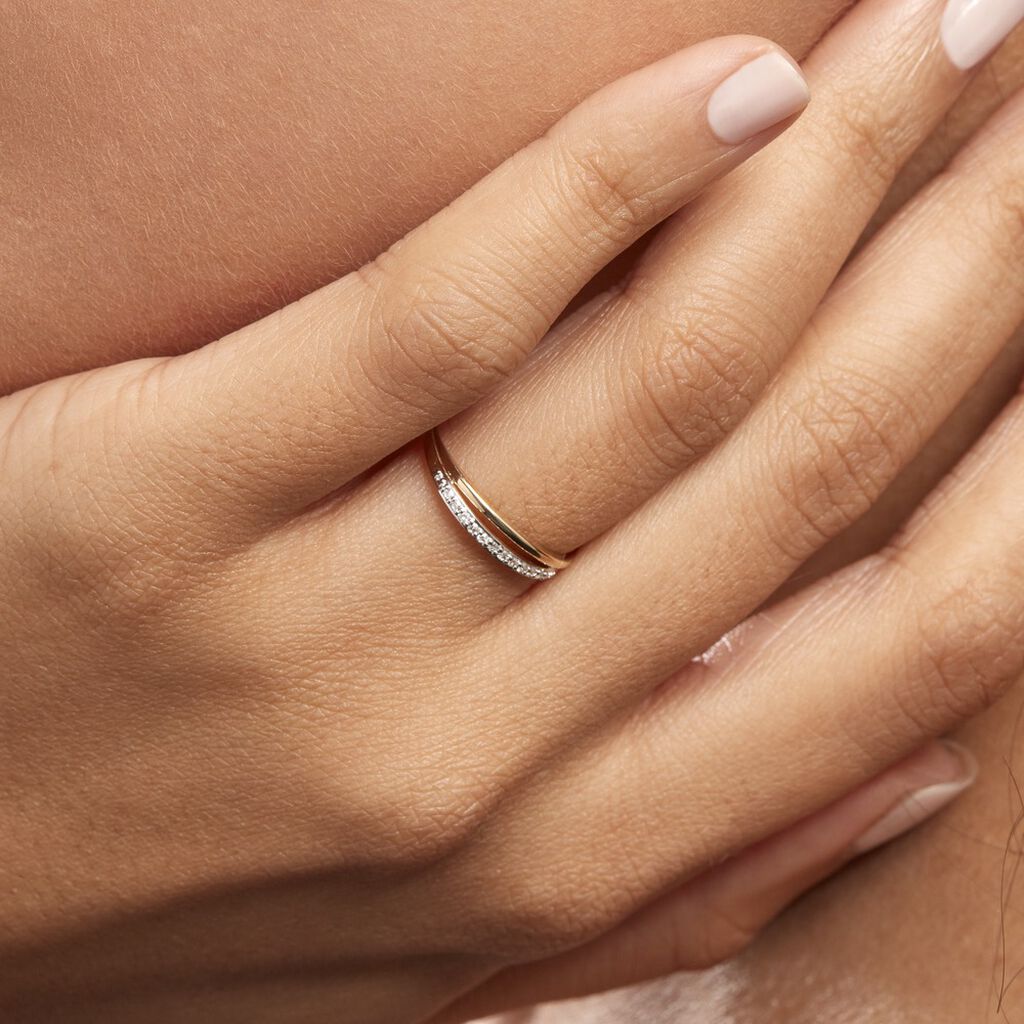 Bague Arslane Or Jaune Diamant - Bagues avec pierre Femme | Histoire d’Or
