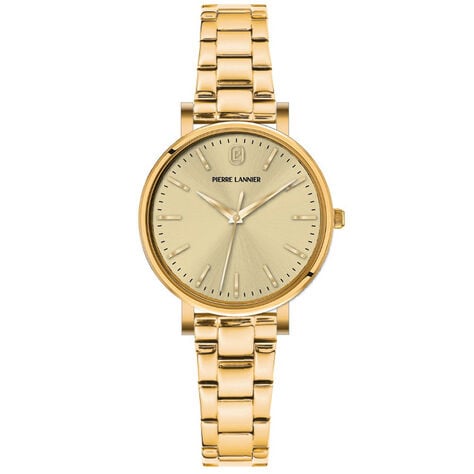 Montre Pierre Lannier Essential Champagne - Montres Femme | Histoire d&rsquo;Or