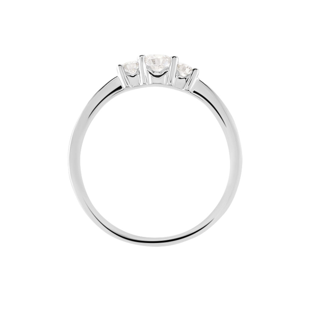 Bague Sabine Or Blanc Diamant - Bagues solitaires Femme | Histoire d&rsquo;Or